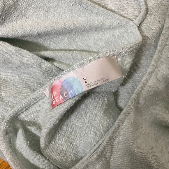 Free People Beach Boho Mineral Bath Nikki Crop Side Tie Tank Top ONLY NWT Size L - Picture 8 of 11